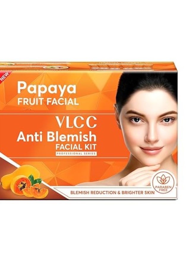 VLCC Papaya Fruit Facial Kit - 300g | Glowing, Blemish Free Skin | With Papaya, Cucumber, Peach & Orange Peel Extracts | Glowing at Home Facial Kit. - Image 1